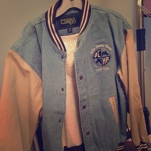 Never worn equestrian trophy jean jacket